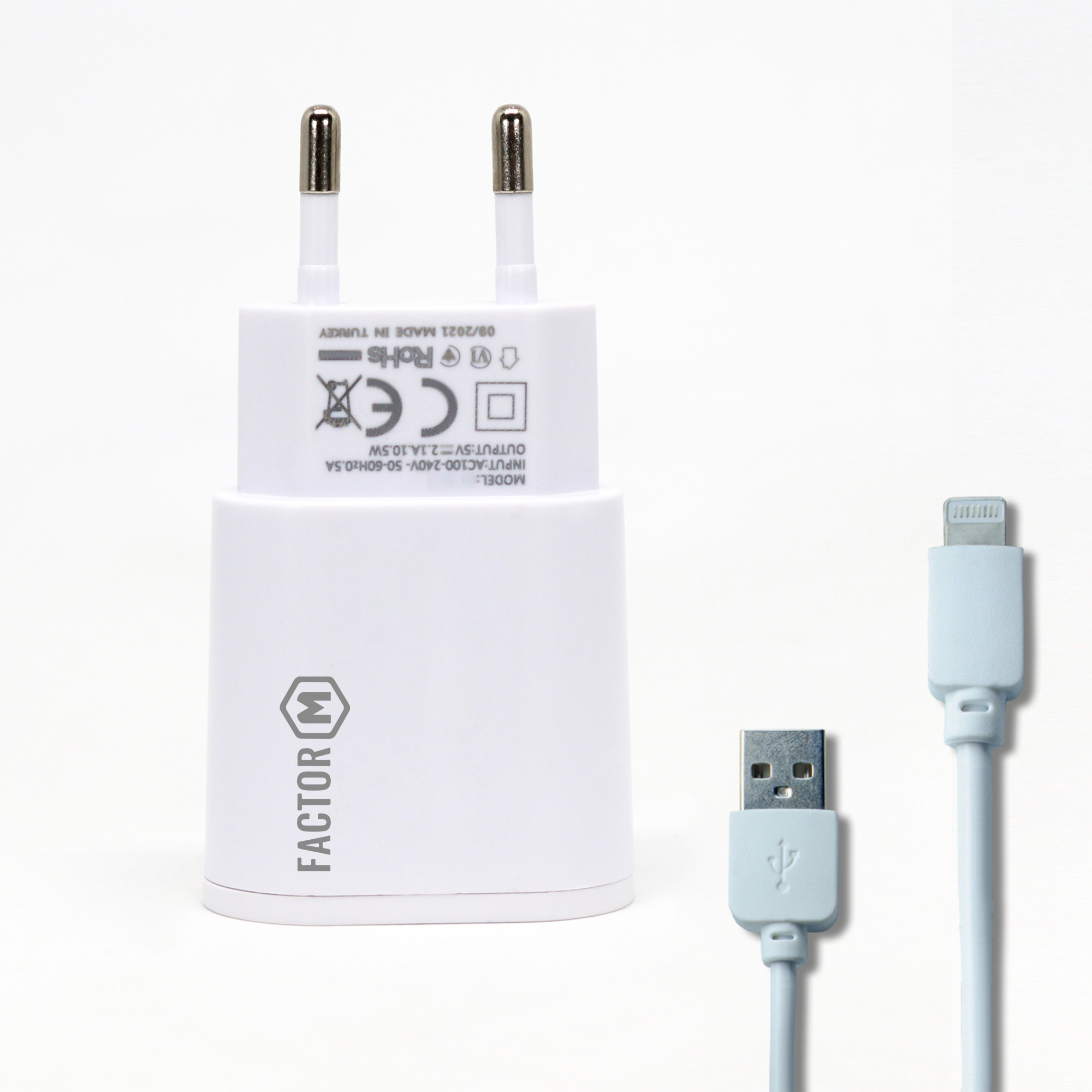 Factor-M%20Fm-101%20Lıghtnıng%20Usb%20Ev/Seyahat%20Şarjı