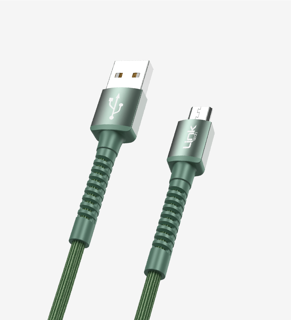 K551%20Safe%202.4A%20Örgülü%20Metal%20Başlı%20Mikro%20USB%20Şarj%20Kablosu