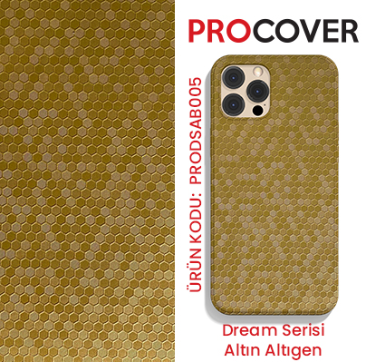 Procover%20Dream%20Serisi%20Altın%20Altıgen%20-%20Small(5%20Adet)