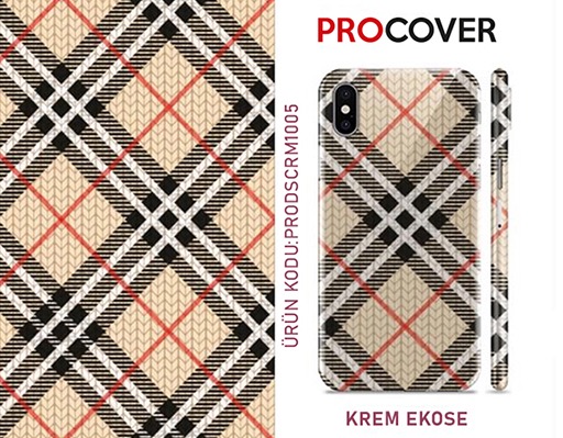 Procover%20Dream%20Series%20Cream%20Plaid%20-%20Small%20(5%20Adet)