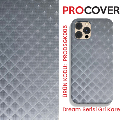 Procover%20Dream%20Serisi%20Gri%20Kare%20-%20Small%20(5%20Adet)