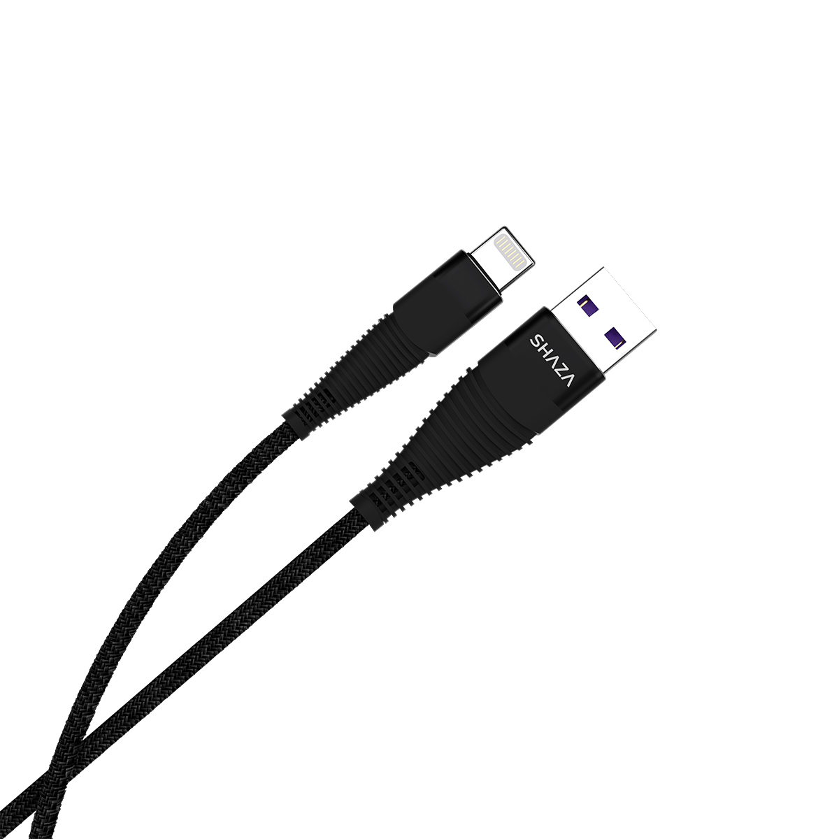 SHAZA%20Usb-A%20To%20Lightning%205A%2032W%20Örgülü%20Hızlı%20Şarj%20ve%20Data%20Kablosu