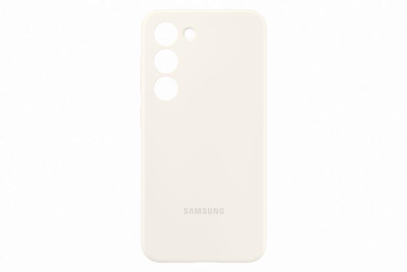 Samsung Galaxy S23 Silikon Kılıf - Krem