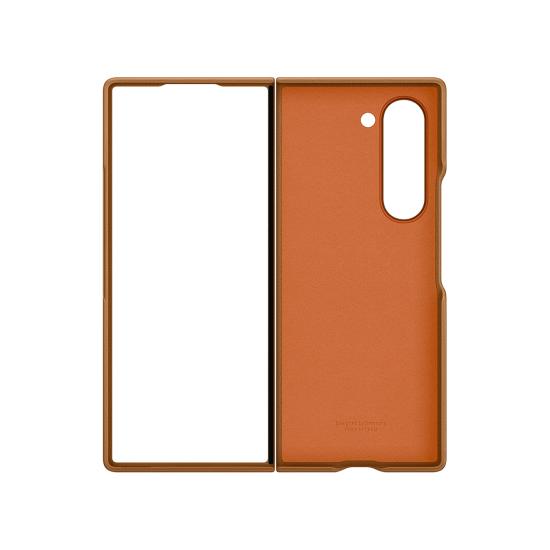 Samsung Galaxy Z Fold 6 Vegan Deri Kılıf - Taba