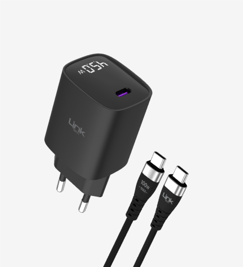 G850 Premium Tip-C Kablolu 45W USB-C Süper SI Şarj Adaptörü