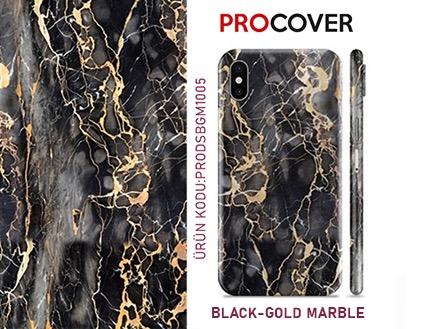 Procover Dream Series Black-Gold Marble - Small (5 Adet)