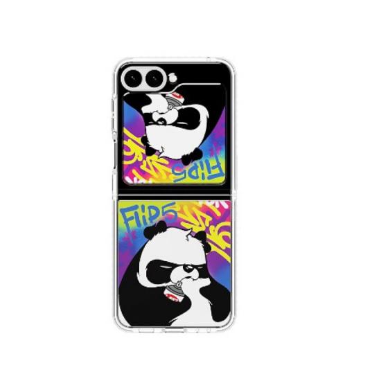 Galaxy Z Flip 5 Tasarım Kılıf Angry Panda
