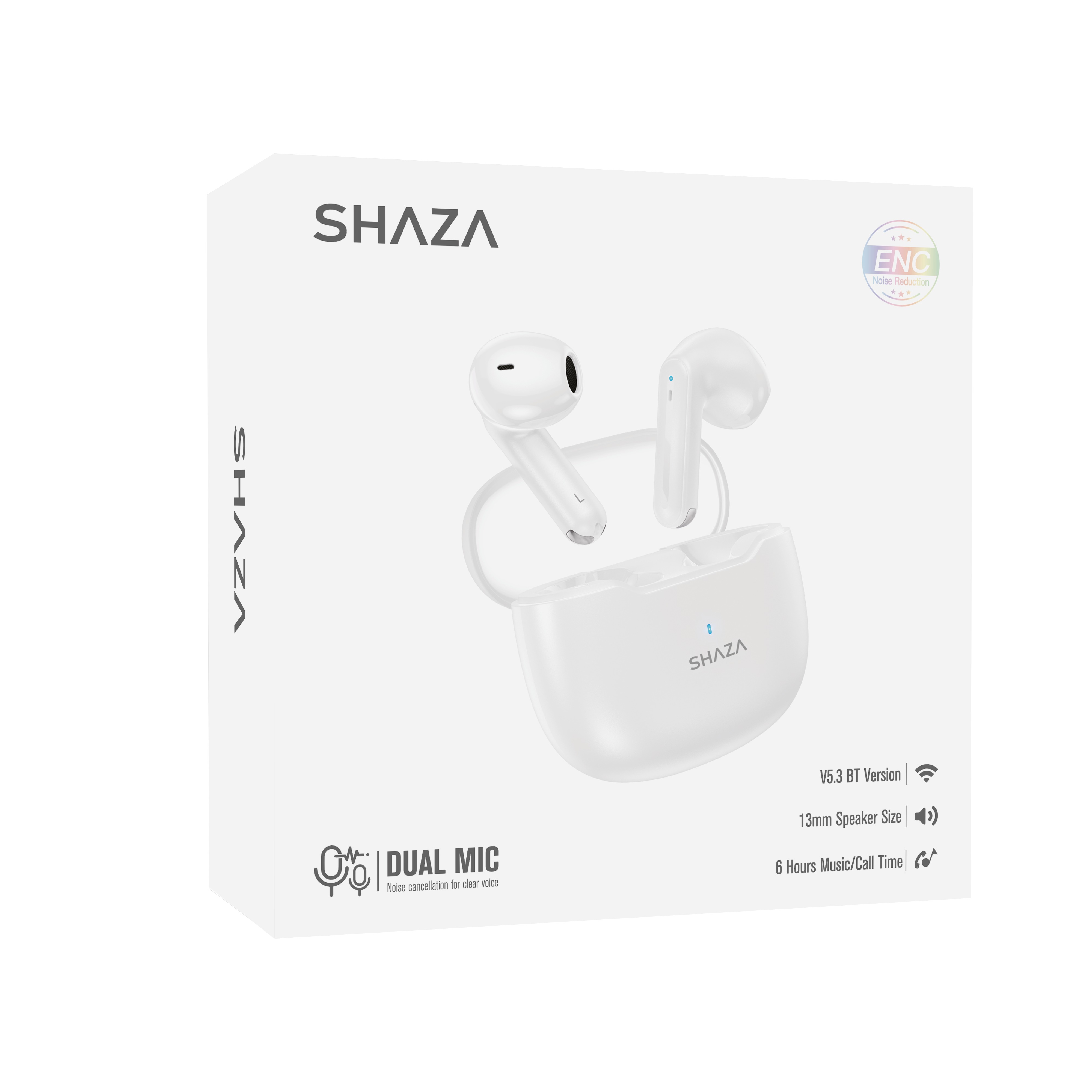 SHAZA%20Air7%20Bluetooth%20Kulaklık%20Beyaz